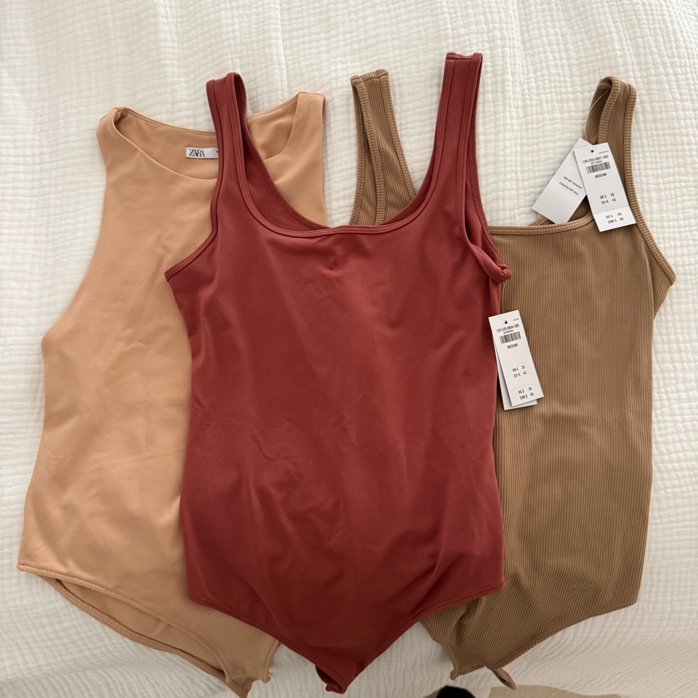 Bundle of A&F bodysuits & Zara